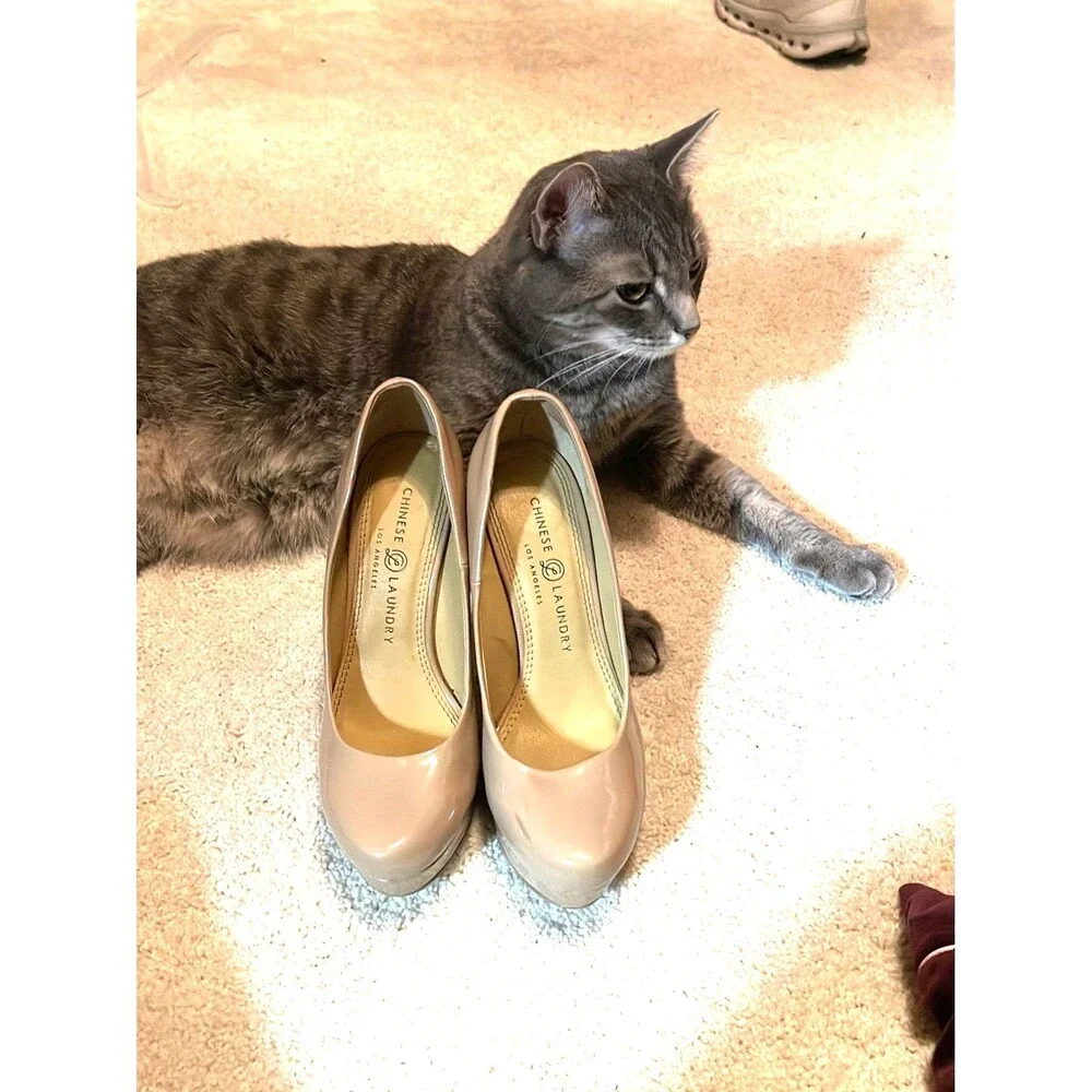 Chinese laundry 6 inch platform pumps pageant, runway, prom, nude